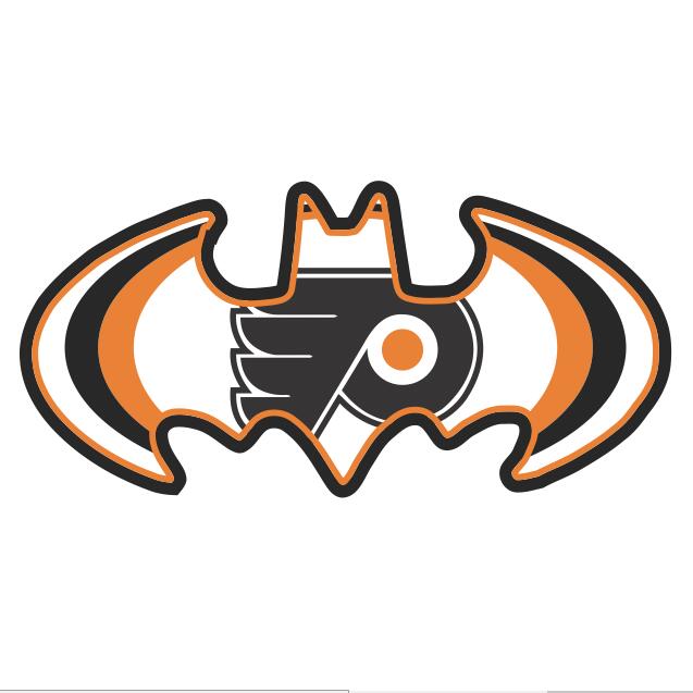 Philadelphia Flyers Batman Logo iron on transfers